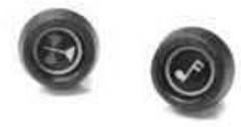 Radio Knobs - Outer (pr) 71-72 CH/EC